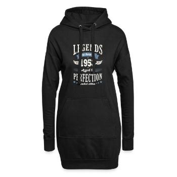 geboren 1953 Geburtstag 69 Jahre Geschenklegende - Hoodie-Kleid - Schwarz - Vorne