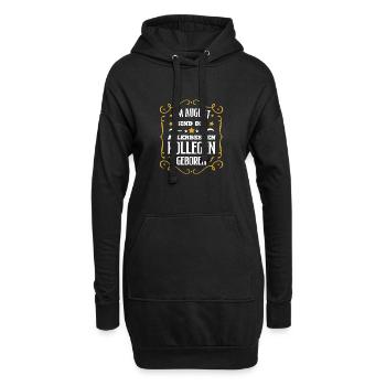 Kollegen Geburtstag August Geb bester Kollege - Hoodie-Kleid - Schwarz - Vorne