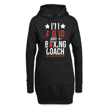 I'm A Dad And Boxing Coach - Hoodie-Kleid - Schwarz - Vorne