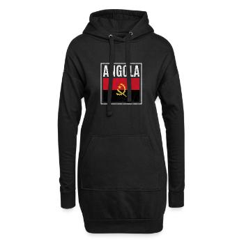 Angola - Sweat-shirt à capuche long Femme - noir - Devant