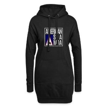 Amerikanisch-Samoa - Hoodie-Kleid - Schwarz - Vorne