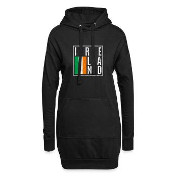 Irlande - Sweat-shirt à capuche long Femme - noir - Devant