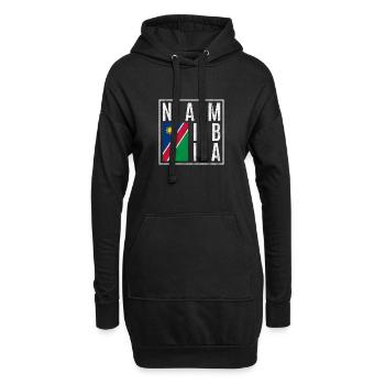 Namibia - Hoodie-Kleid - Schwarz - Vorne