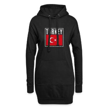 Türkei - Hoodie-Kleid - Schwarz - Vorne