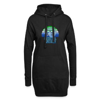 Sierra Leone - Hoodie-Kleid - Schwarz - Vorne