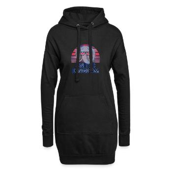 Großbritannien - Hoodie-Kleid - Schwarz - Vorne