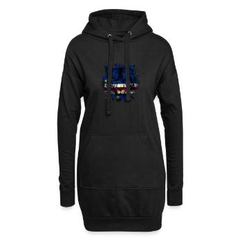 Cap-Vert - Sweat-shirt à capuche long Femme - noir - Devant