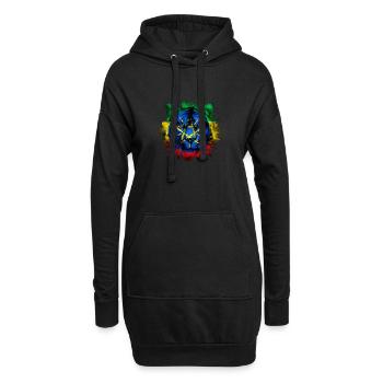 Éthiopie - Sweat-shirt à capuche long Femme - noir - Devant