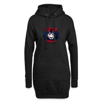 Laos - Hoodie-Kleid - Schwarz - Vorne
