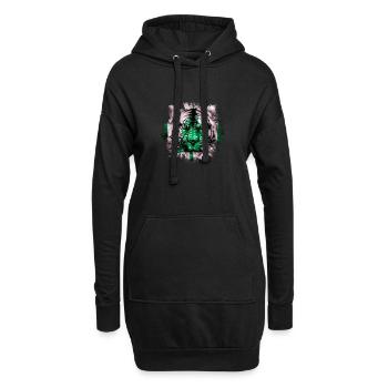 Île Norfolk - Sweat-shirt à capuche long Femme - noir - Devant