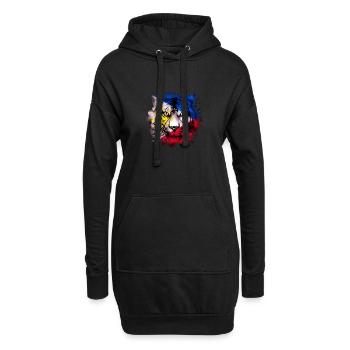 Philippinen - Hoodie-Kleid - Schwarz - Vorne