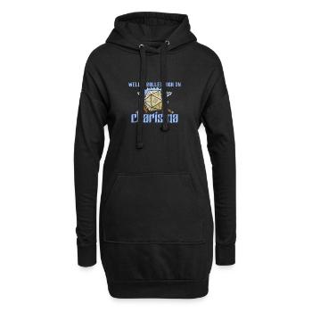 RPG Rolled High On Charisma Funny Witch - Hoodie-Kleid - Schwarz - Vorne