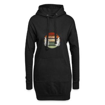 Systemrelevant Krise Unverzichtbar Pandemie - Hoodie-Kleid - Schwarz - Vorne