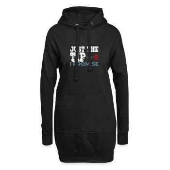Darts Funny Just the Tip I Promise Darts Player - Hoodie-Kleid - Schwarz - Vorne