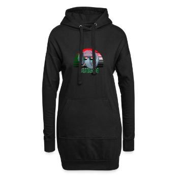 Soudan - Sweat-shirt à capuche long Femme - noir - Devant