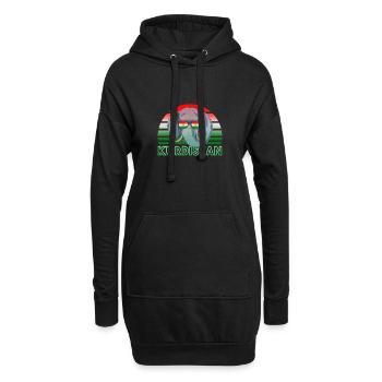 Kurdistan - Sweat-shirt à capuche long Femme - noir - Devant
