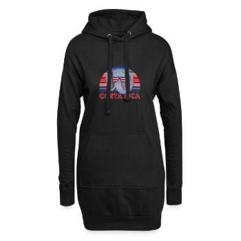 Costa Rica - Hoodie-Kleid - Schwarz - Vorne