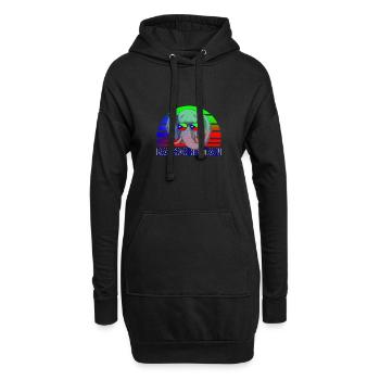 Baloutchistan - Sweat-shirt à capuche long Femme - noir - Devant