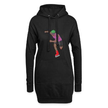Patin à roulettes Patinage à roulettes Patins à roues alignées Sport - Sweat-shirt à capuche long Femme - noir - Devant