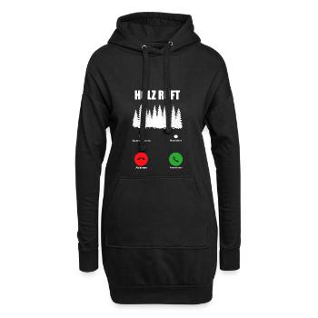 HOLZ SÄGE KETTENSÄGE GESCHENK WALD FÖRSTER BERUF - Hoodie-Kleid - Schwarz - Vorne