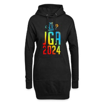 Jga 2024 Junggesellenabschied - Hoodie-Kleid - Schwarz - Vorne