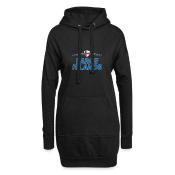 Féroé (îles) - Sweat-shirt à capuche long Femme - noir - Devant