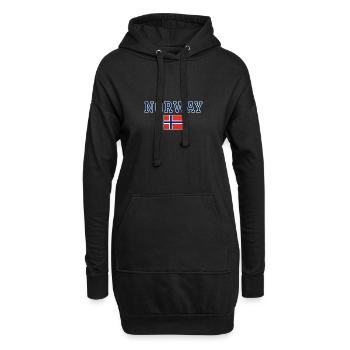 Norwegen - Hoodie-Kleid - Schwarz - Vorne