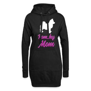 Lustiges Pomsky-Besitzer Hund Mom Geschenk - Hoodie-Kleid - Schwarz - Vorne