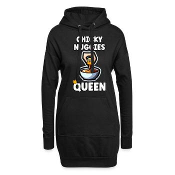 Chicken Nuggets Nug Life Zitat - Hoodie-Kleid - Schwarz - Vorne