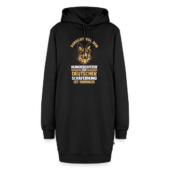 Hund Hundebesitzer Hund Schäferhund Geschenk - Hoodie-Kleid - Schwarz - Vorne