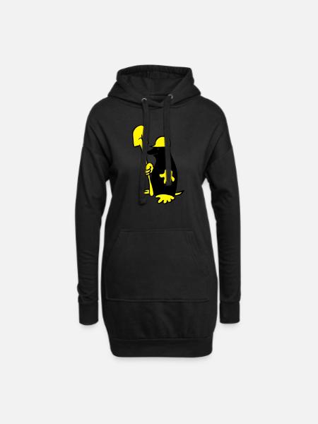 Mole - Hoodie Dress - black