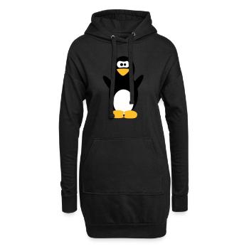 pingouin - Sweat-shirt à capuche long Femme - noir - Devant