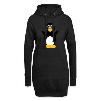 pingouin - Sweat-shirt à capuche long Femme - noir - Devant