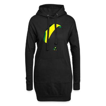 Paraglider Acro - Hoodie-Kleid - Schwarz - Vorne