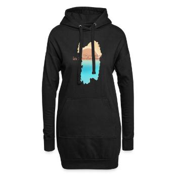 Non C’è Problema in Sardegna - Hoodie-Kleid - Schwarz - Vorne