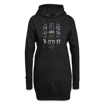 forester birthday present idea sayings geek - Hoodie-Kleid - Schwarz - Vorne