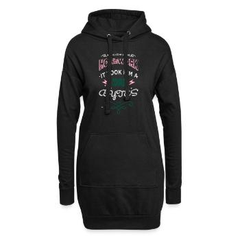 Langue informatique préférée des papas d’anniversaire - Sweat-shirt à capuche long Femme - noir - Devant