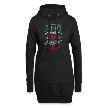 present idea happy dads favorite joke pc statement - Hoodie-Kleid - Schwarz - Vorne