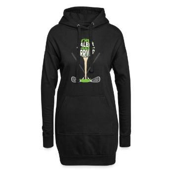 Das Talent ist da - Hoodie-Kleid - Schwarz - Vorne