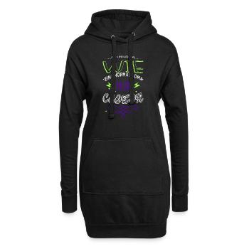 humor geburtstagsgeschenkidee lustig statement - Hoodie-Kleid - Schwarz - Vorne
