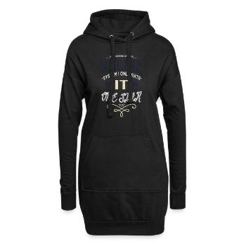 bday dictons citation couleurs astronomie planètes - Sweat-shirt à capuche long Femme - noir - Devant