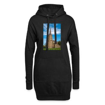 Haga Kirche (Haga kyrka) Göteborg Stadt Schweden - Hoodie-Kleid - Schwarz - Vorne