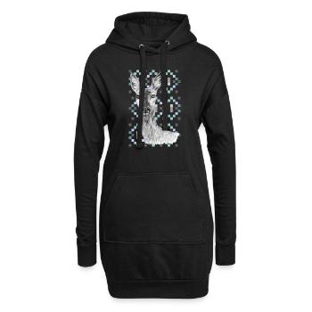 Rogen - Hoodie-Kleid - Schwarz - Vorne