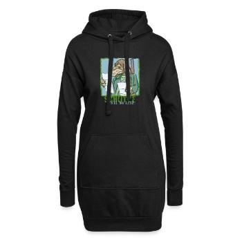 Sternzeichen - Schütze - Hoodie-Kleid - Schwarz - Vorne