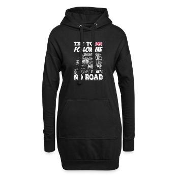 Landy essaie de me suivre quand il n’y a pas de route - Sweat-shirt à capuche long Femme - noir - Devant