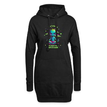 Alien régule cela ! - Sweat-shirt à capuche long Femme - noir - Devant