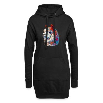Alpaga - Sweat-shirt à capuche long Femme - noir - Devant