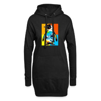 pingouin - Sweat-shirt à capuche long Femme - noir - Devant
