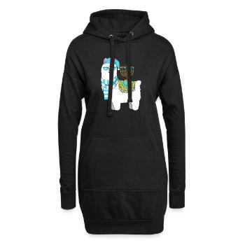 Hanoukka Hanoukka Hanoukka - Sweat-shirt à capuche long Femme - noir - Devant