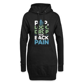 Équipement d’ajustement pour spécialistes cliniques agréés à DC - Sweat-shirt à capuche long Femme - noir - Devant